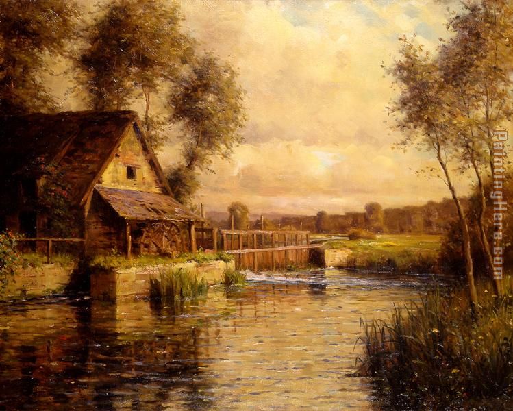 Old Mill in Normandy painting - Louis Aston Knight Old Mill in Normandy art painting